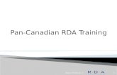Pan-Canadian RDA Training