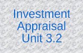 Investment Appraisal Unit 3.2