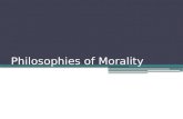 Philosophies of Morality