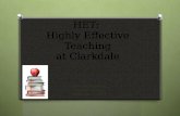 HET:  Highly Effective Teaching at Clarkdale