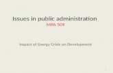 Issues in public administration  MPA 509
