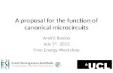 A proposal for the function of canonical microcircuits