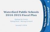 Waterford Public Schools 2014-2015 Fiscal Plan
