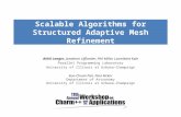 Scalable Algorithms for Structured Adaptive Mesh Refinement