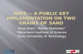 WIPR -- a Public Key Implementation on Two Grains of Sand
