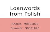 Loanwords from Polish