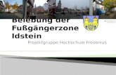 Belebung der Fußgängerzone Idstein