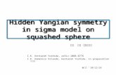 Hidden  Yangian  symmetry in sigma model on squashed sphere
