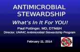 Antimicrobial   Stewardship What’s In It For YOU!