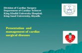 Presentation  and management of cardiac surgical diseases