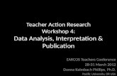 Teacher Action Research Workshop 4: Data Analysis, Interpretation & Publication