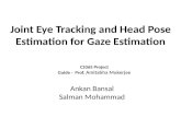 Joint Eye  Tracking  and Head Pose Estimation for Gaze Estimation