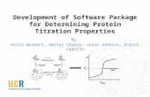 Development of Software Package for Determining Protein Titration Properties