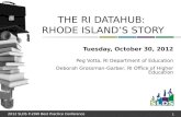 The RI  DataHUB :   Rhode Island’s Story