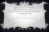 Encouraging multicultural education and a culturally responsive classroom