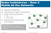 Redes Inalámbricas – Tema 3.  Mobile Ad Hoc Networks