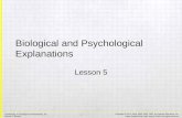 Biological and Psychological Explanations