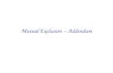 Mutual  Exclusion -- Addendum