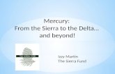 Mercury:  From the Sierra to the Delta…  and beyond!