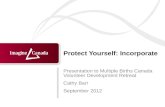 Protect Yourself: Incorporate