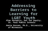 Addressing Barriers to Learning for LGBT Youth