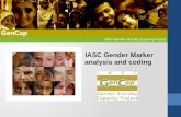IASC Gender Marker analysis and coding