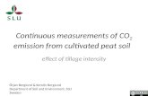 Continuous measurements of CO 2  emission from cultivated peat soil