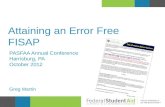 Attaining an Error Free FISAP