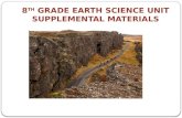 8 TH  GRADE EARTH SCIENCE UNIT SUPPLEMENTAL MATERIALS