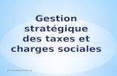 Gestion stratégique d es taxes et charges sociales