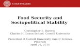 Food Security and Sociopolitical Stability