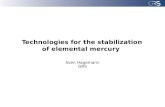 Technologies for the stabilization  of  elemental mercury