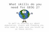 What skills do you need for GEOG 2?