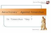 Aeschines’  Against Timarchus
