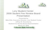 Lory Student Center  2009 Student Fee Review Board Presentation