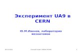 Эксперимент  UA9  в  CERN