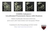 Visibility Subspaces :  Uncalibrated Photometric Stereo  with  Shadows