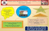 Trim  Gaa  Newsletter – 3 rd  April 2011 Recent news
