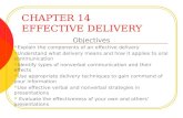 CHAPTER 14 EFFECTIVE DELIVERY