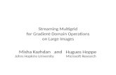 Streaming Multigrid for Gradient-Domain Operations on Large Images