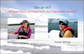 On or in? Where does atmospheric ice chemistry occur?