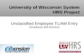 Unclassified Employee TL/AM Entry ( Employee Self-Service)