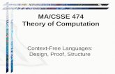Context-Free Languages: Design, Proof , Structure