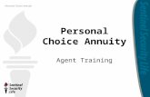 Personal Choice  Annuity Agent Training