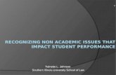 . RECOGNIZING NON ACADEMIC ISSUES THAT IMPACT STUDENT PERFORMANCE