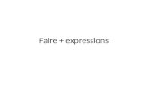 Faire + expressions