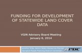 Funding for Development of Statewide Land Cover Data