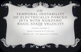 On  Temporal instability of Electrically forced jets with nonzero basic state velocity