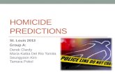 Homicide predictions