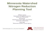 Minnesota Watershed Nitrogen Reduction Planning Tool